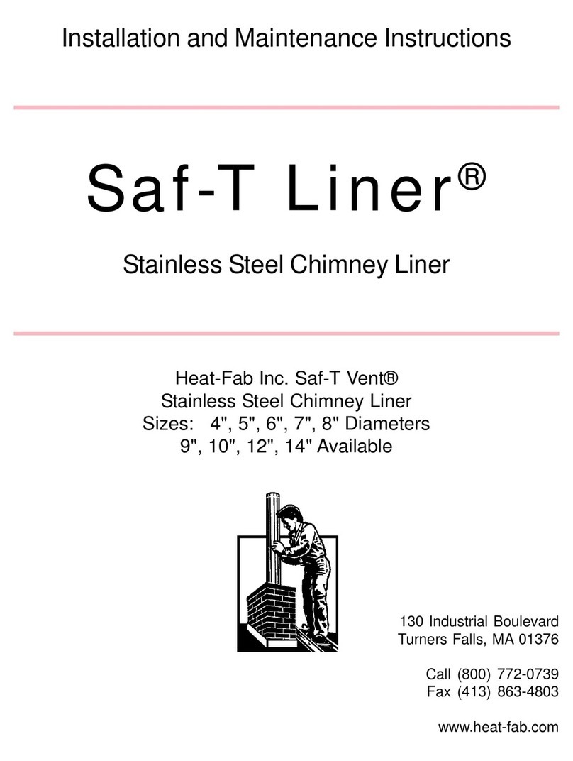 Heat-Fab Saf-T Liner Installation and maintenance instructions
