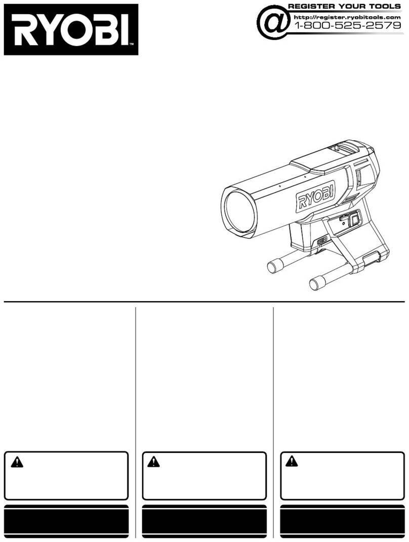 Ryobi P3180 Operator's manual Ryobi P3180 Operator's manual