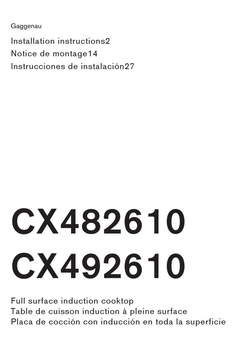 Gaggenau CX482610 User manual