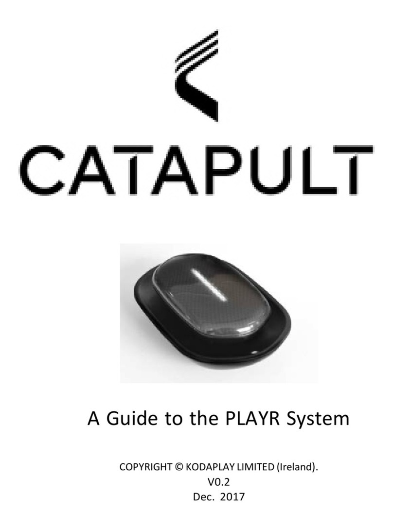 Catapult PLAYR User manual