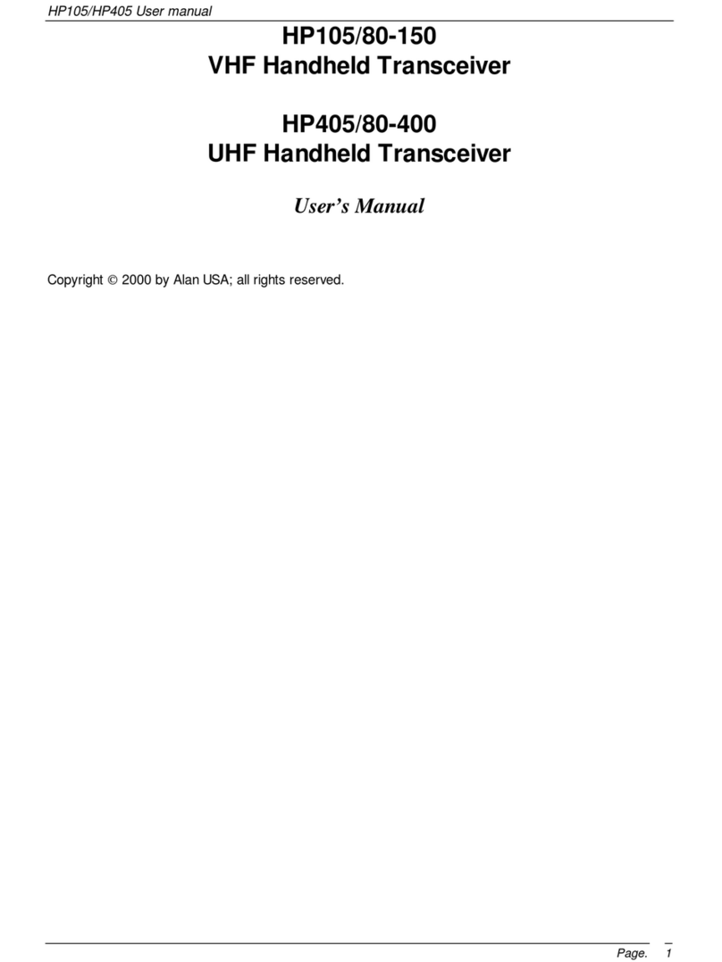 Alan USA HP105 user manual