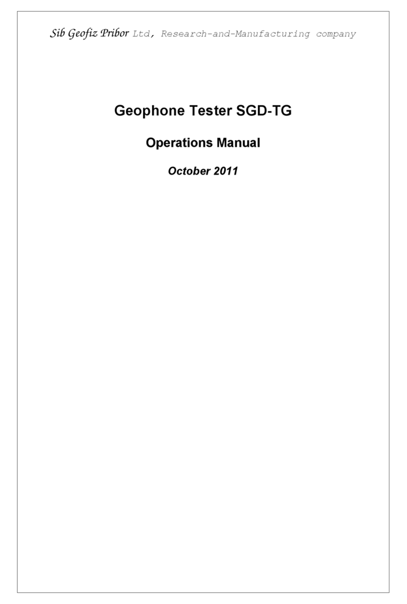 Sib Geofiz Pribor SGD-TG Operation manual