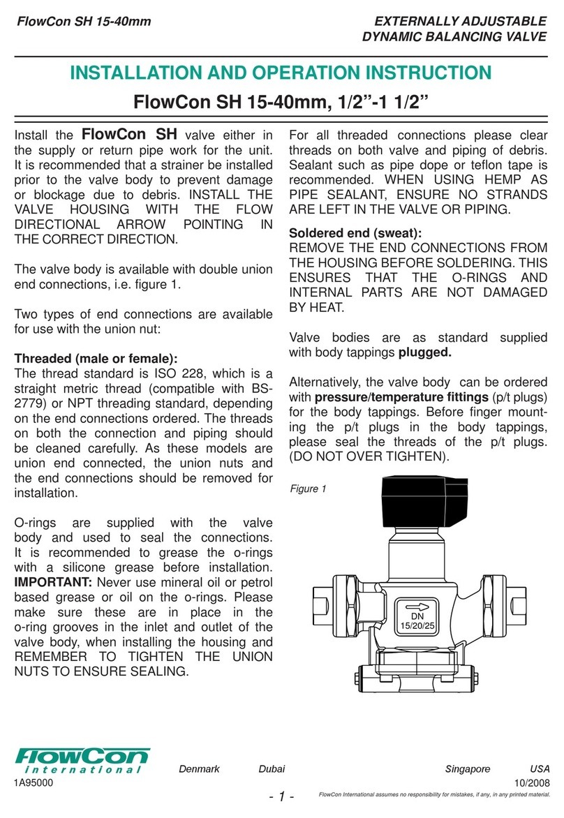 FlowCon SH series Owner's manual