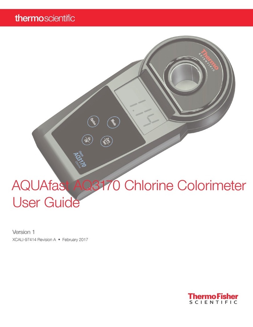 Thermo Scientific AQUAfast AQ3170 User manual