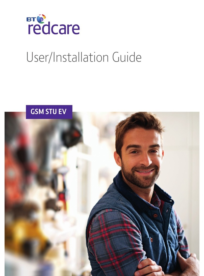 BT Redcare GSM STU EV User's installation guide