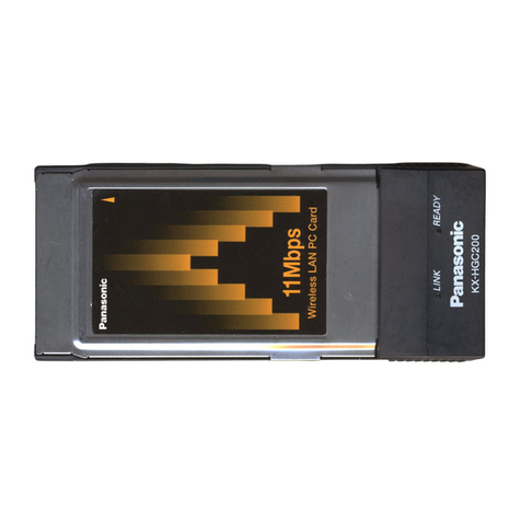 Panasonic KXHGC200 - PCMCIA WIRELESS LAN User manual