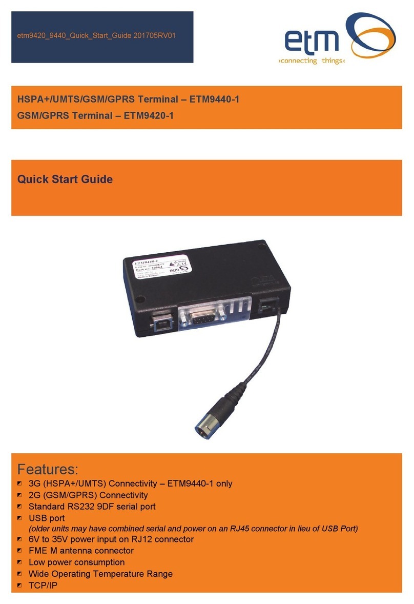ETM ETM9420-1 User manual