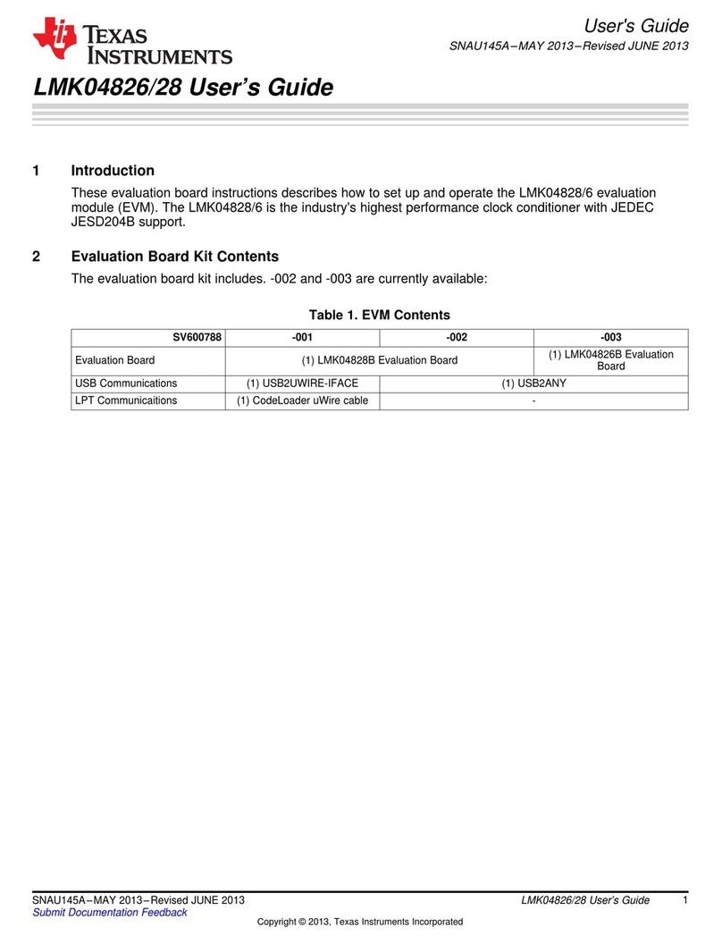 Texas Instruments LMK04826 User manual