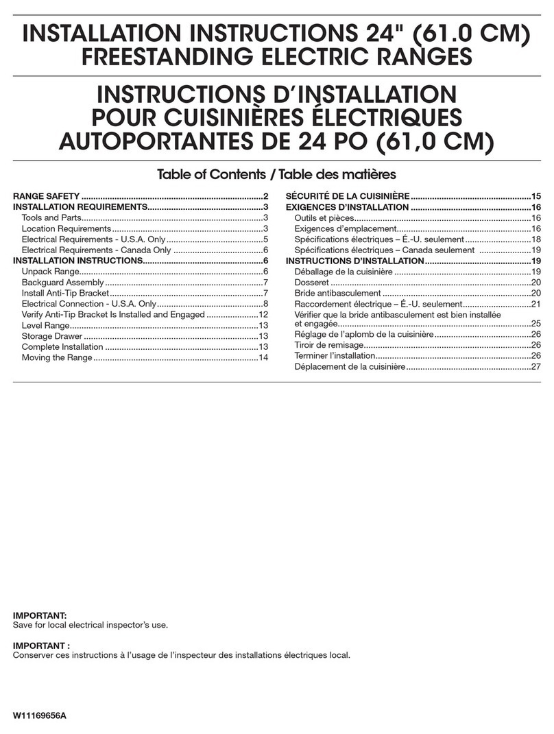 Whirlpool WFE500M4HS installation instructions