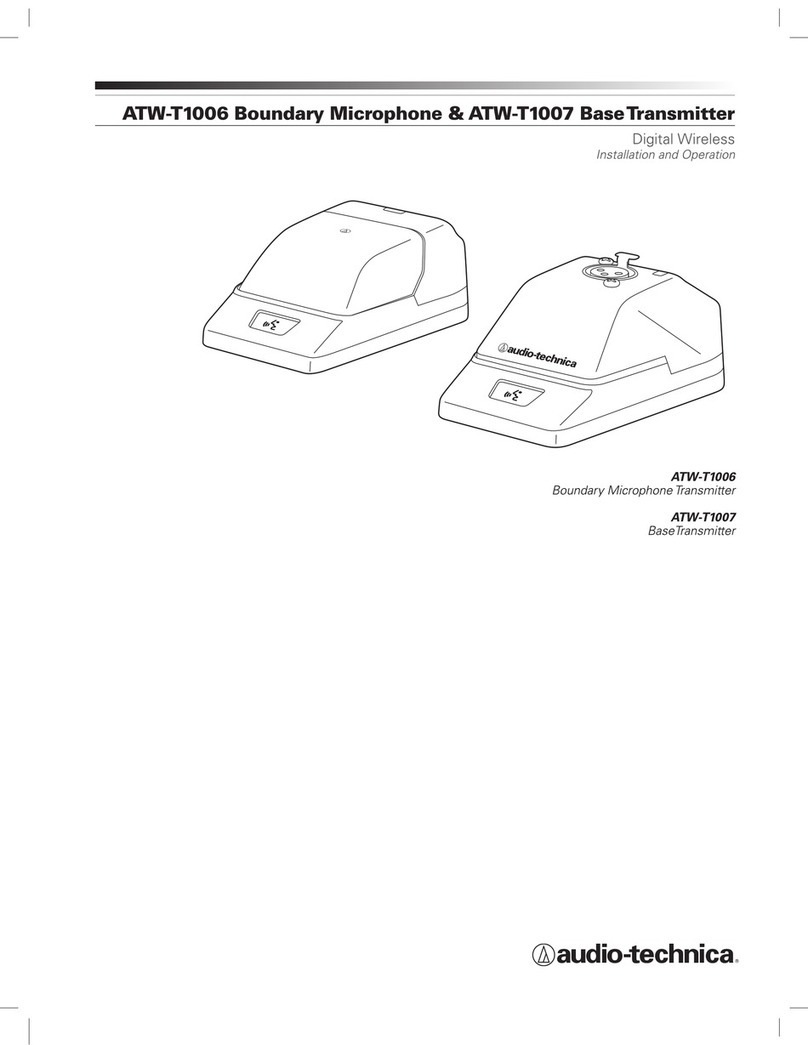 Audio Technica ATW-T1006 Installation and operation