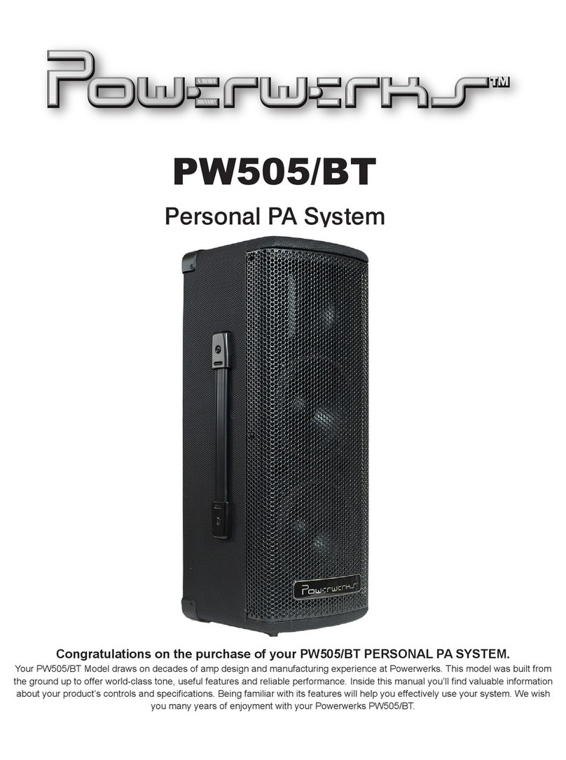 Powerwerks PW505/BT User manual