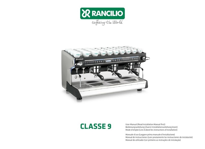 Rancilio CLASSE 9 User manual