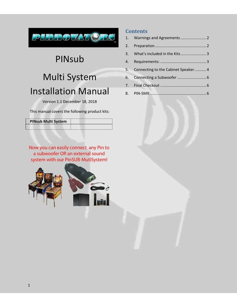 Pinnovators PINsub Multi System installation manual