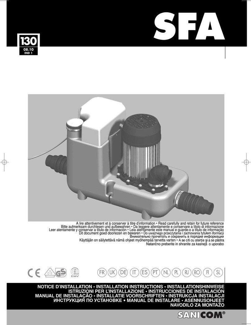 SFA SANICOM installation instructions SFA SANICOM installation instructions