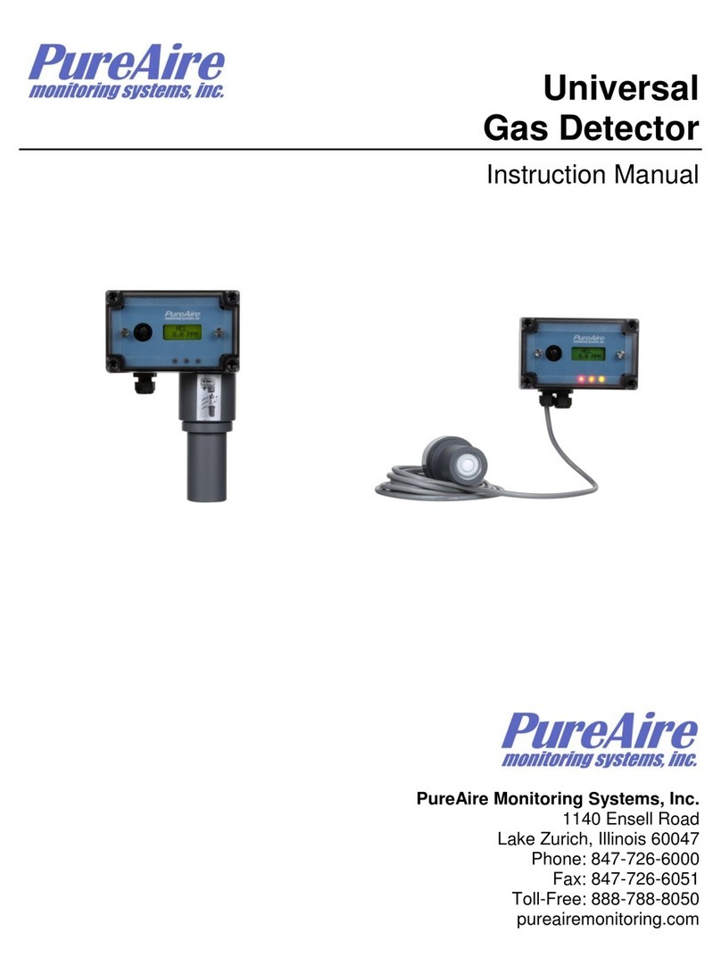 PureAire Universal Gas Detector instruction manual