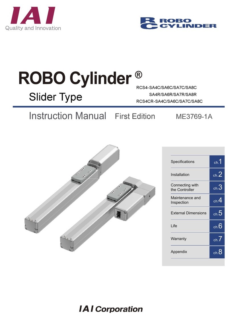 IAI ROBO Cylinder RCS4- SA4C User manual