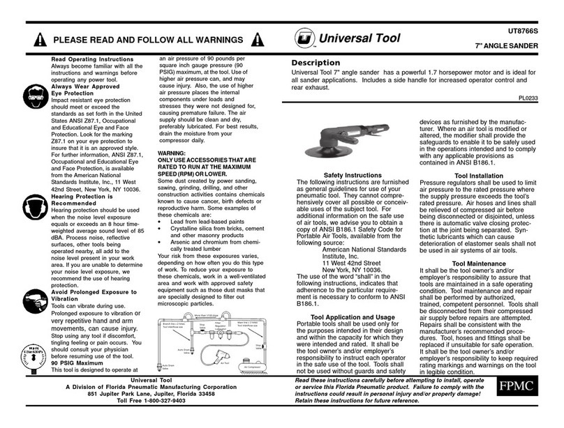 Universal Tool UT8766S operating instructions