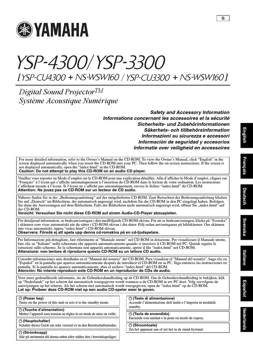 Yamaha YSP-4300 owner's manual