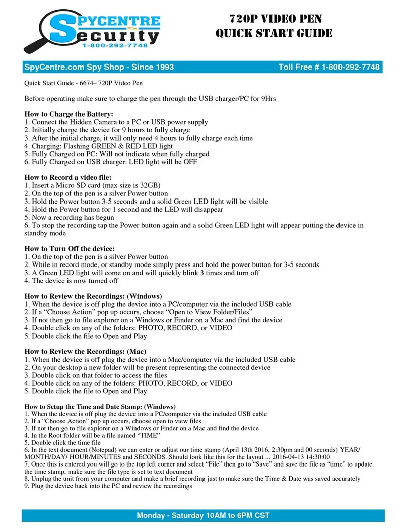 Spycentre Security 6674 User manual