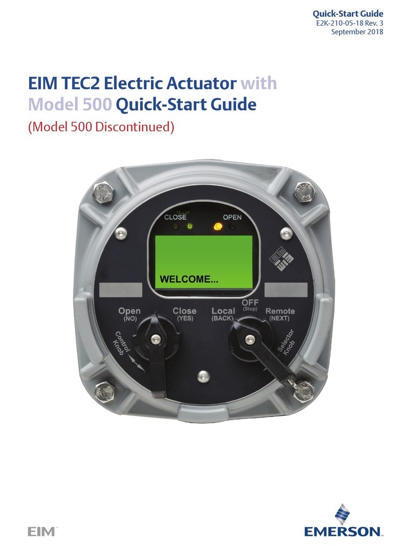 Emerson EIM TEC2 500 User manual Emerson EIM TEC2 500 User manual