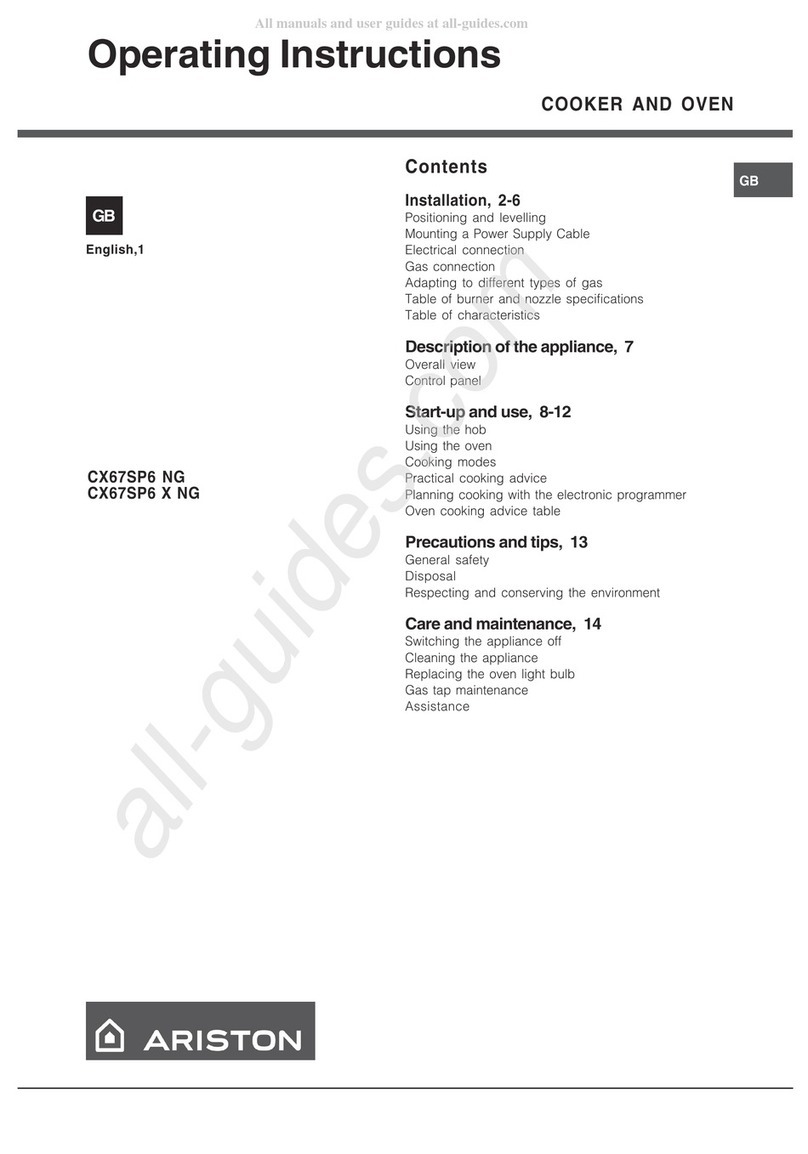 Ariston CX67SP6 X NG User manual