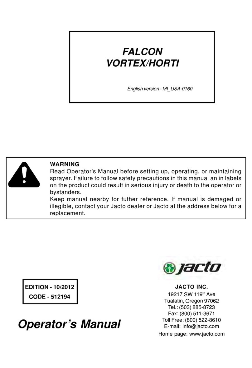Jacto FALCON VORTEX Operator's manual