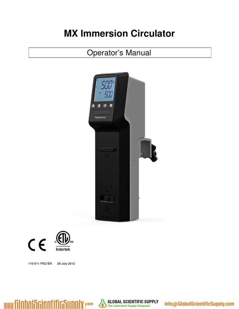 PolyScience MX-CA11B User manual