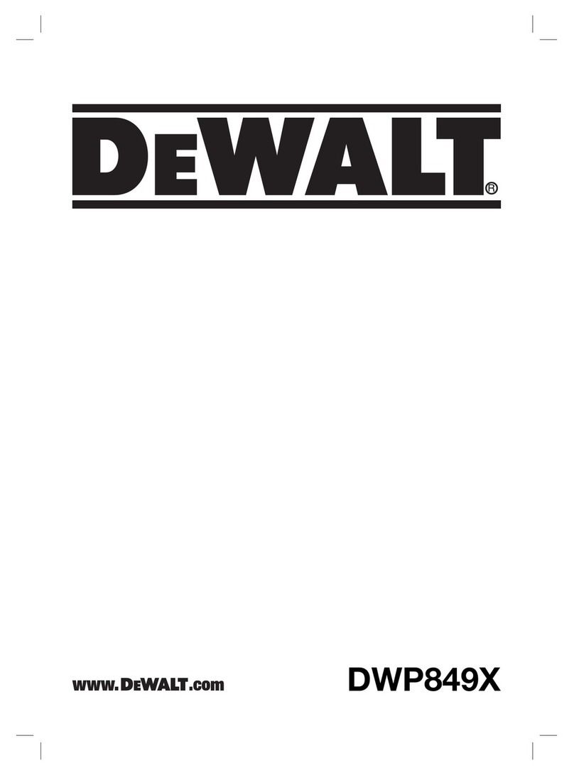 DeWalt DWP849X User manual