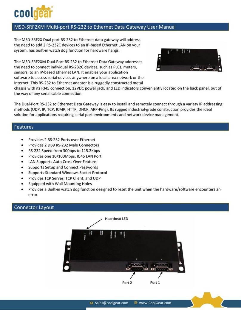 CoolGear MSD-SRF2XM User manual