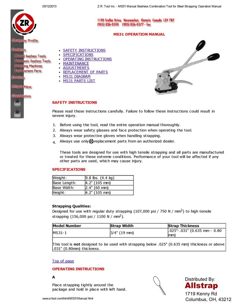 ZR MS31 series Operation manual