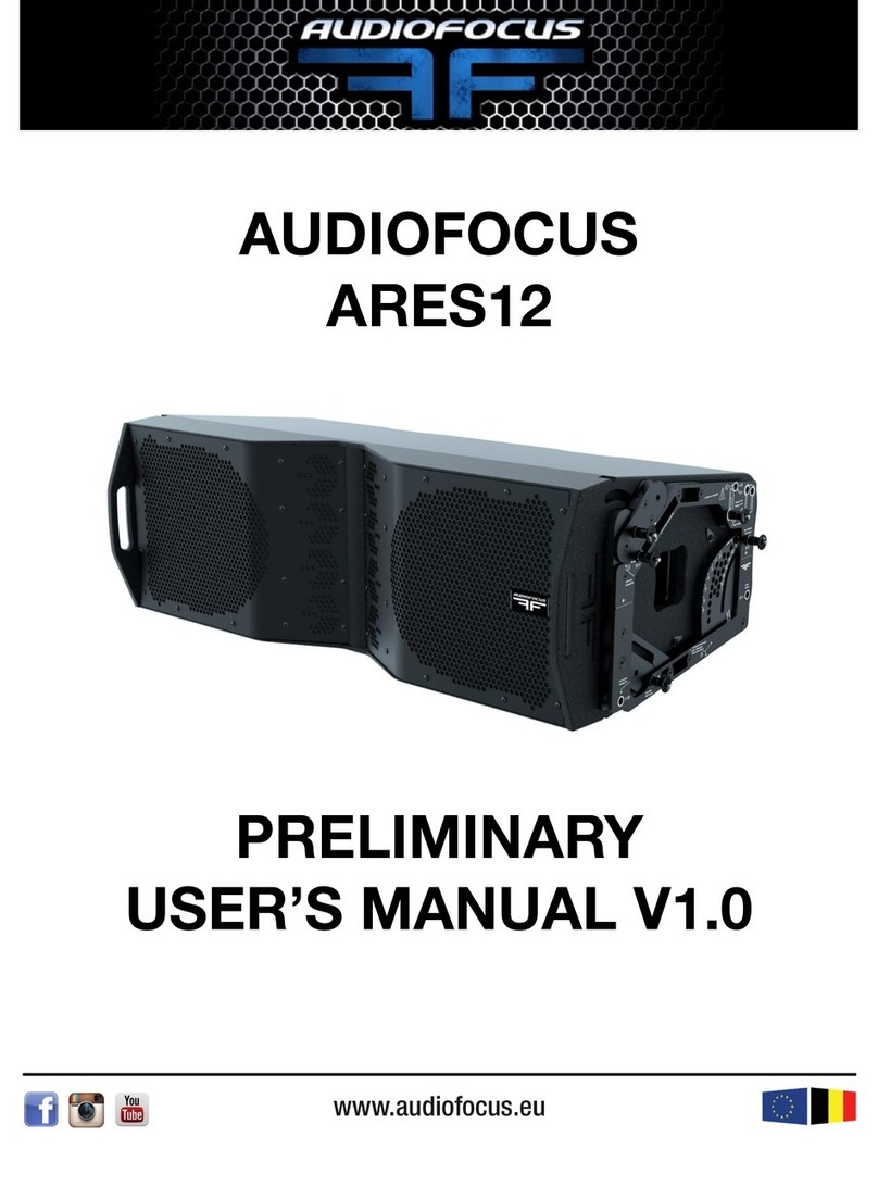 AUDIO FOCUS ARES12 Preliminary user's manual AUDIO FOCUS ARES12 Preliminary user's manual