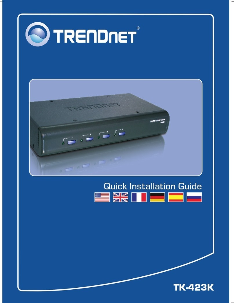 TRENDnet TK-423K - USB/PS/2 KVM Switch User manual