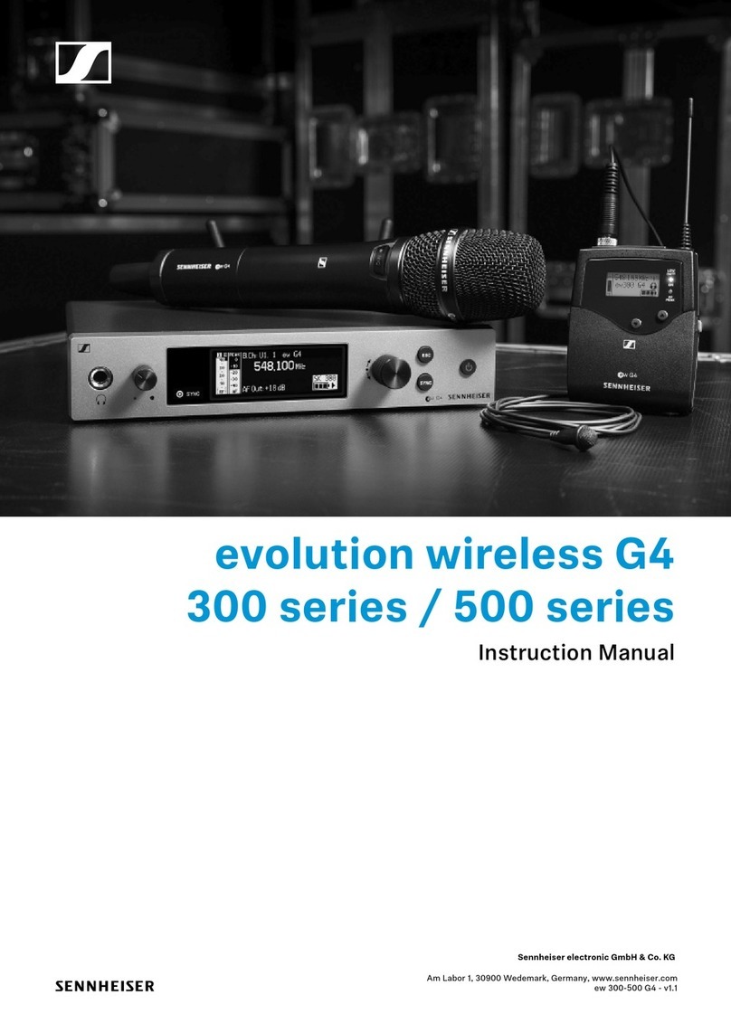 Sennheiser 300 series User manual