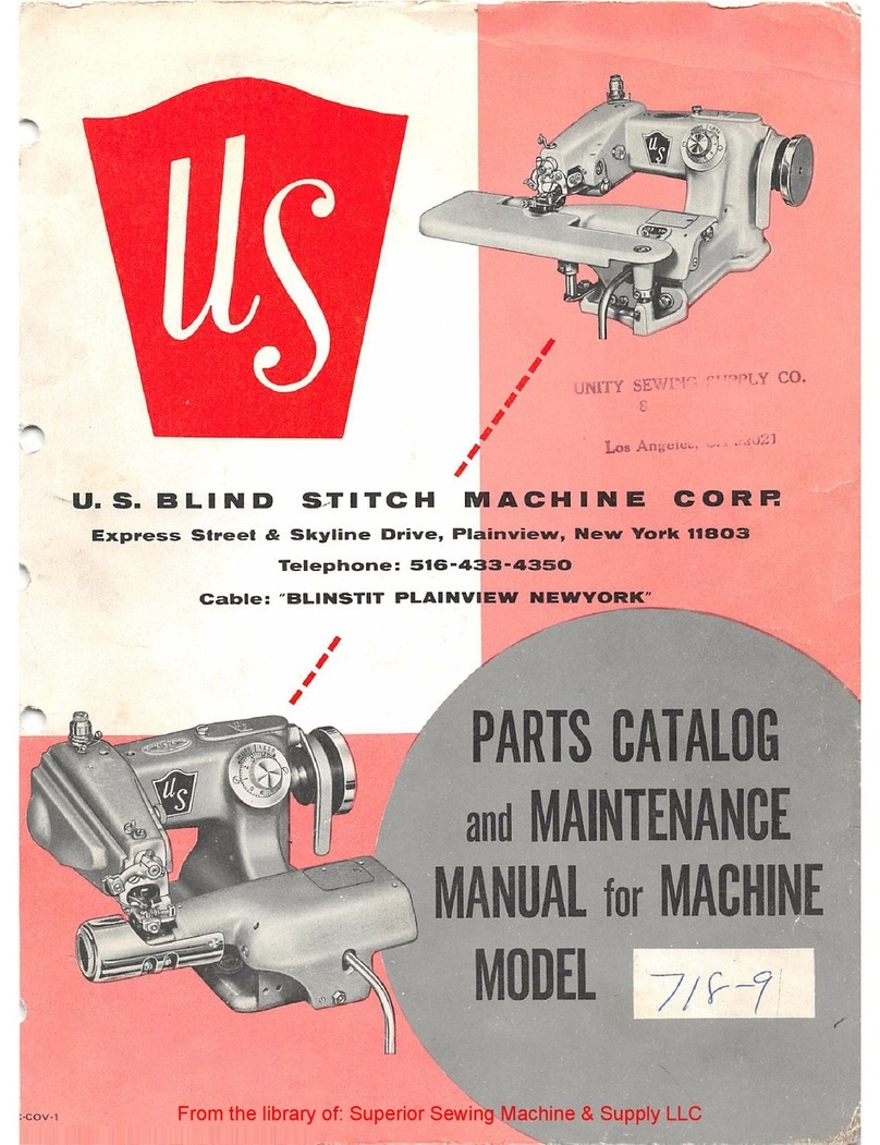 U.S. BLIND STITCH 718-1 Maintenance manual U.S. BLIND STITCH 718-1 Maintenance manual