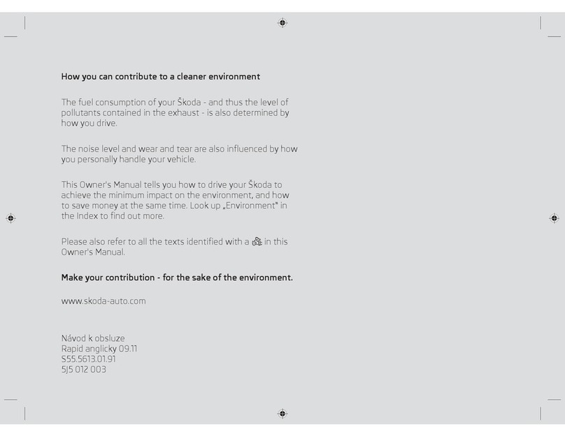 Skoda 2014 Rapid Spaceback User manual