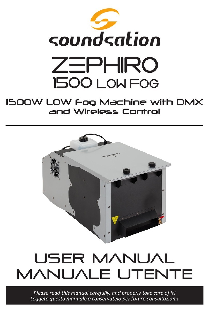 Sound Sation ZEPHIRO 1500 LOW FOG user manual