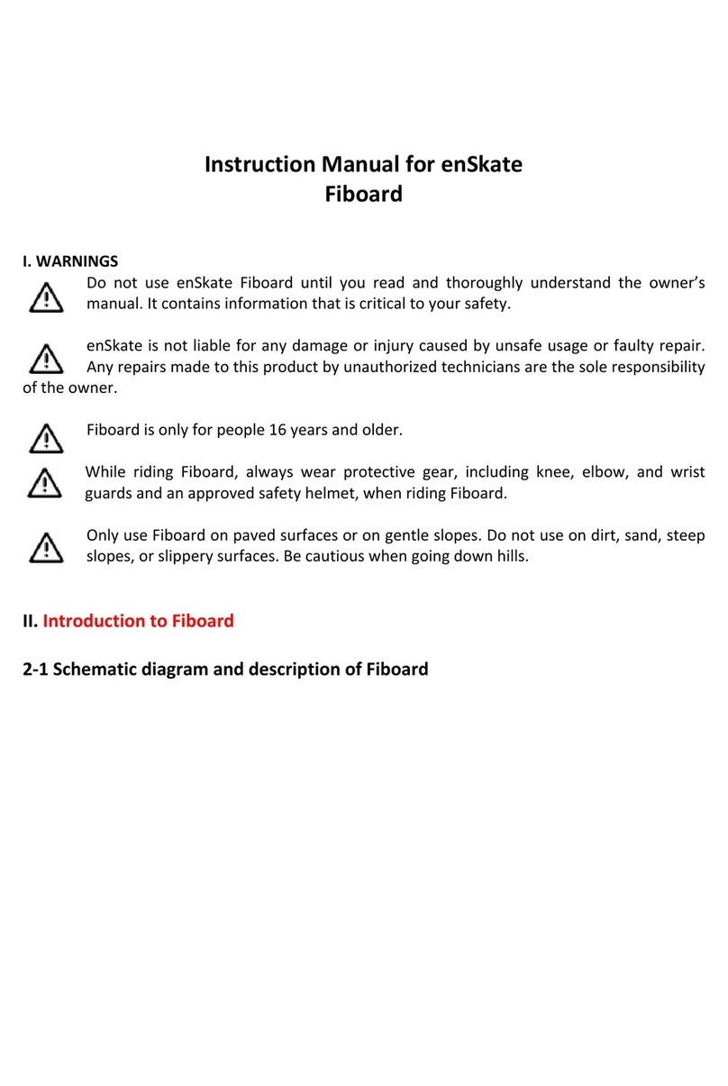 enSkate Fiboard instruction manual