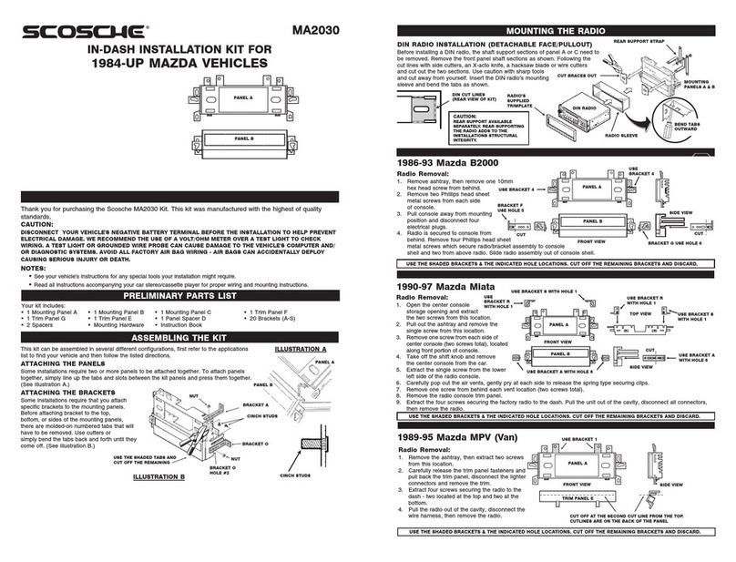 Scosche MA2030 User manual Scosche MA2030 User manual