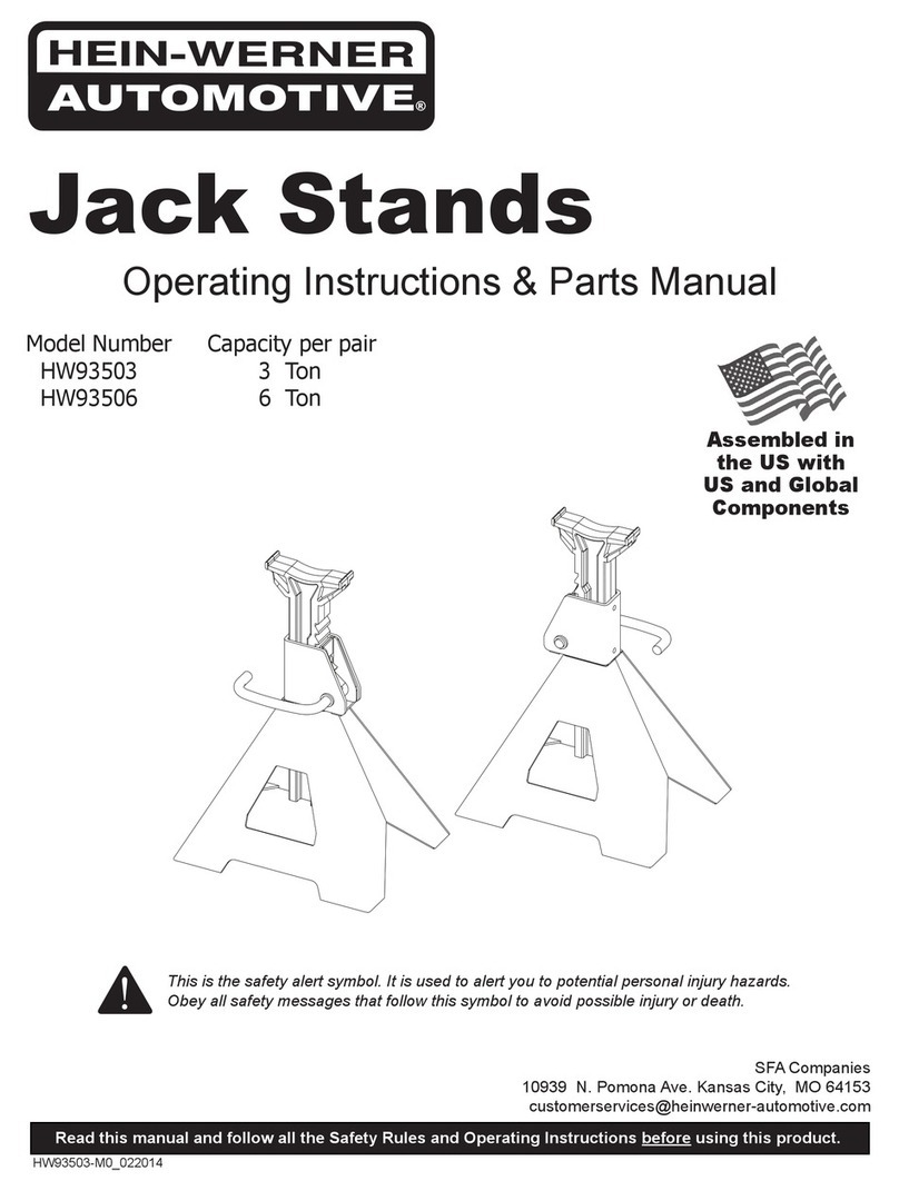 HEIN-WERNER AUTOMOTIVE HW93503 operating instructions