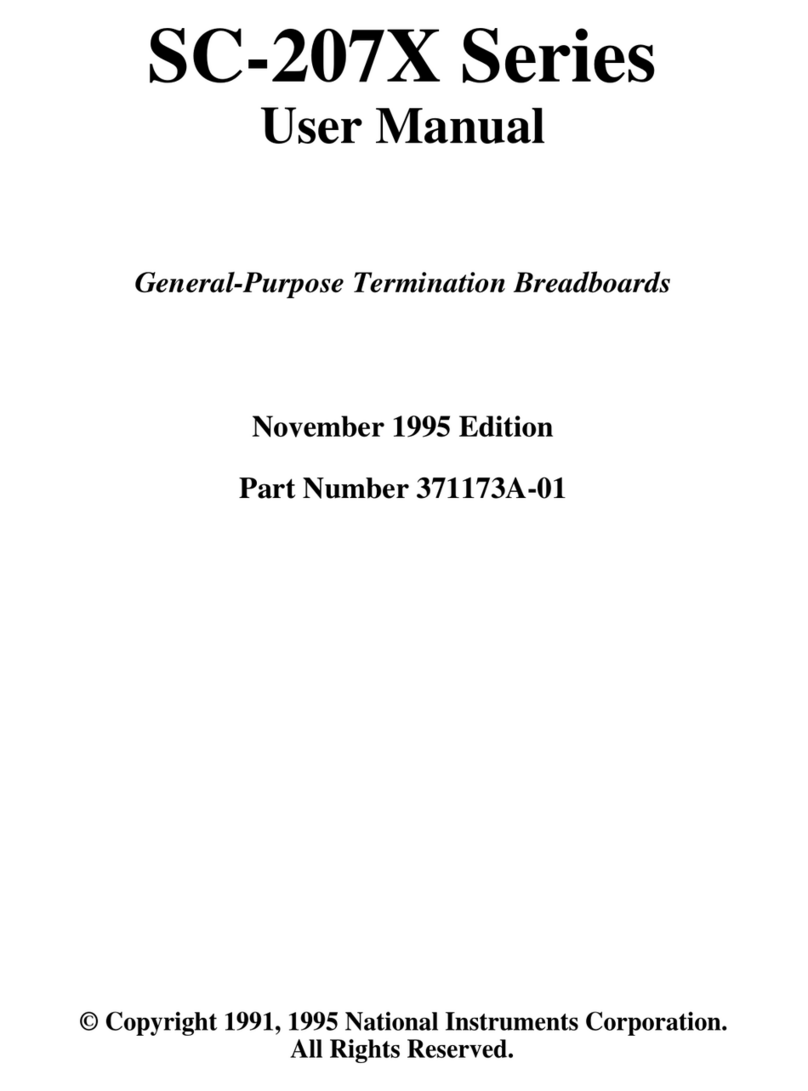 National Instruments Corporation SC-207 Series user manual