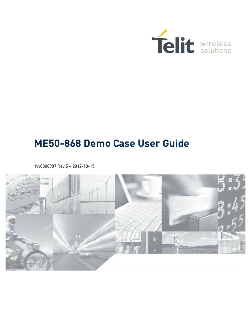 Telit Wireless Solutions ME50-868 User manual Telit Wireless Solutions ME50-868 User manual