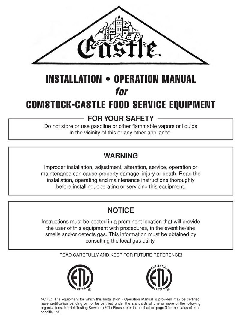 COMSTOCK-CASTLE F3 Series Operation manual