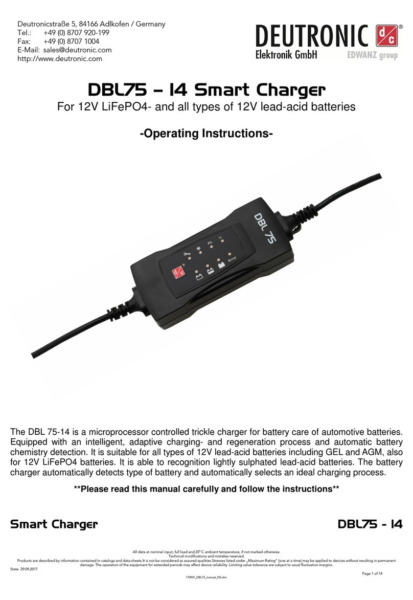 Deutronic DBL 75-14 operating instructions