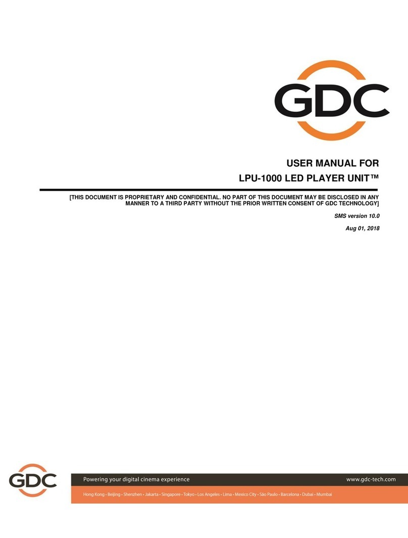 GDC LPU-1000 user manual