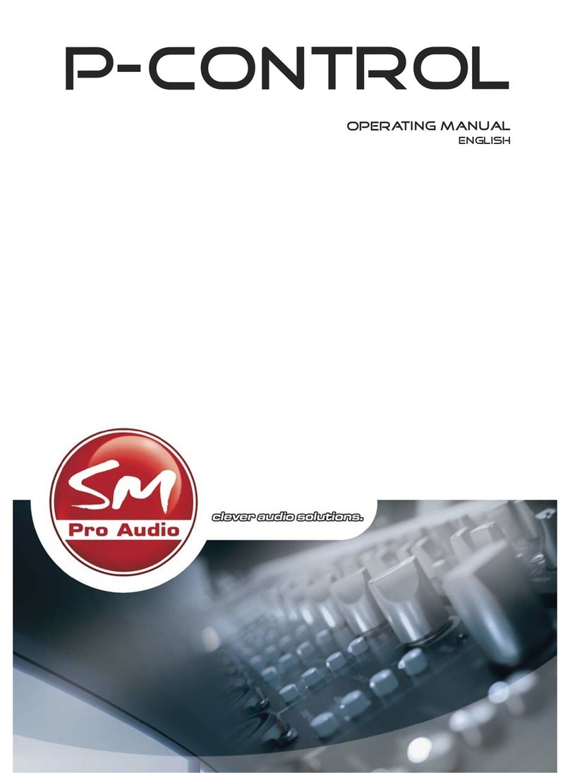 SM Pro Audio P-Control operating manual