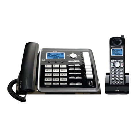 RCA 25255RE2 - ViSYS Cordless Phone Base Station User manual