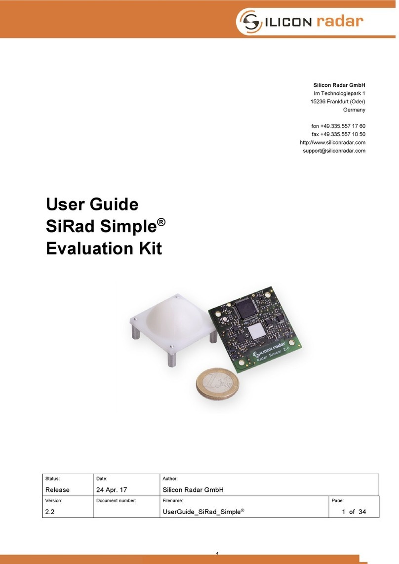 Silicon Radar SiRad Simple user guide