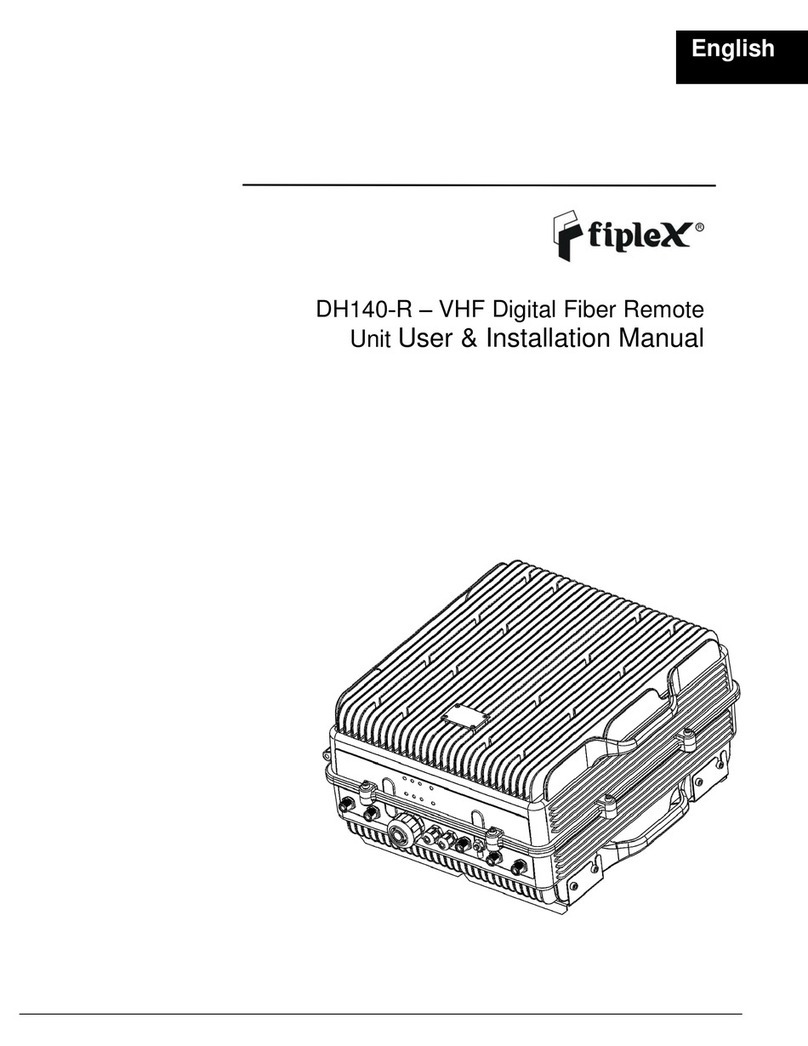 Fiplex DH140-R User & installation manual