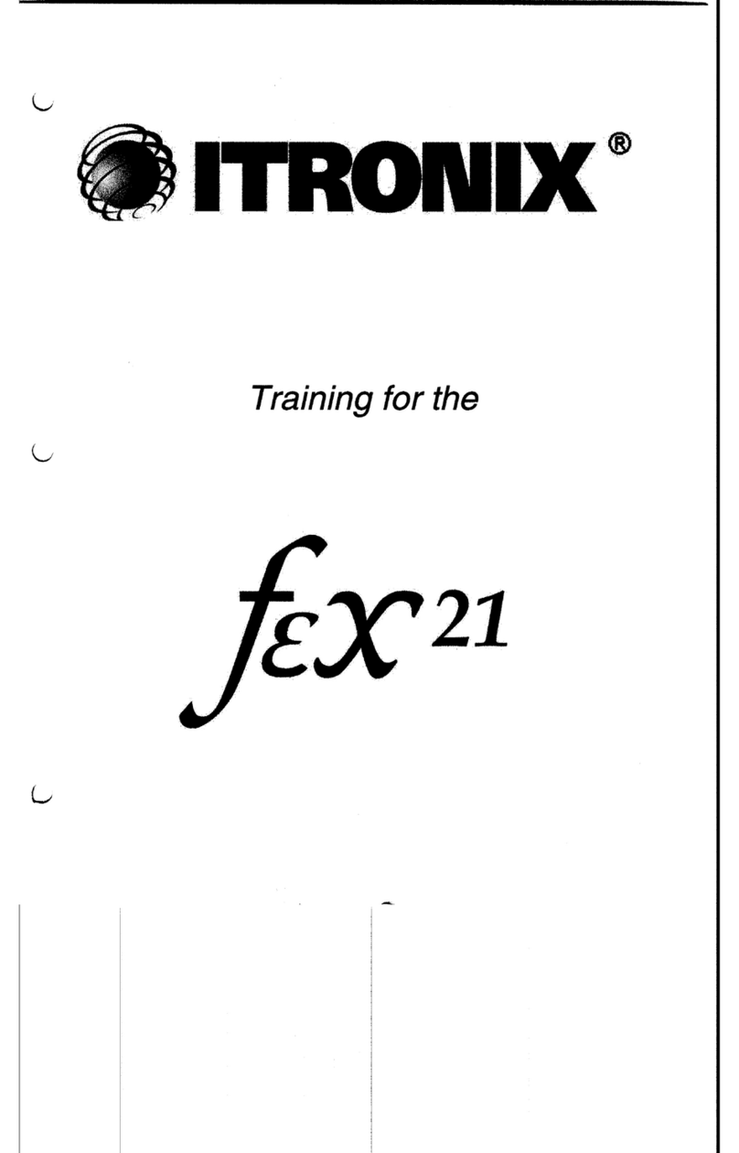 Itronix FEX21 User training manual
