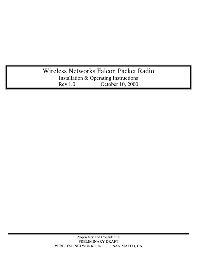 Wireless Networks Falcon Installation & operating instructions